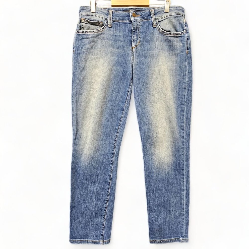 Joe's Jeans Womens Size 27 Cotton Blend Blue Denim Crop Mid Rise‎